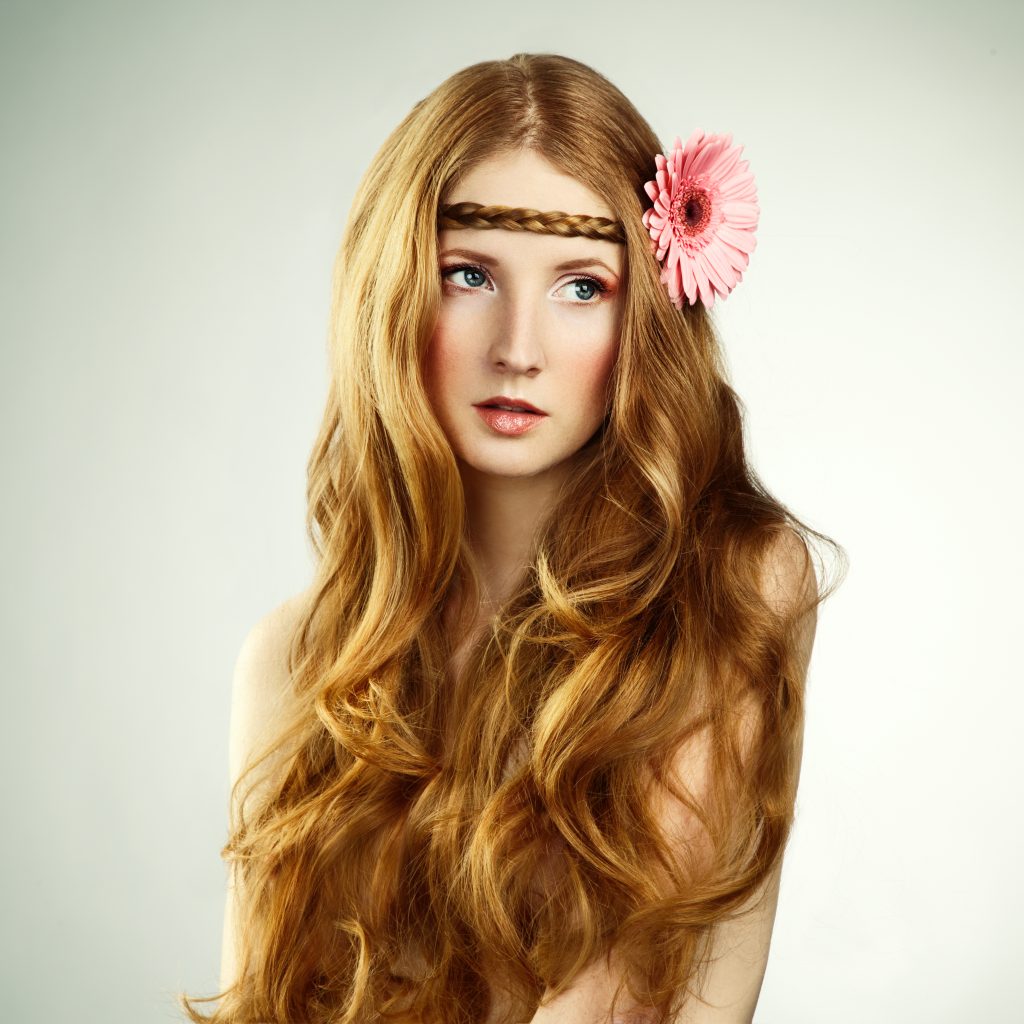 Foto de una actriz durante una sesión fotográfica